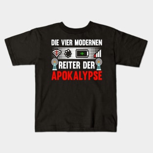 Die Vier Modernen Reiter der Apokalypse W-Lan Nerd Geschenk Kids T-Shirt